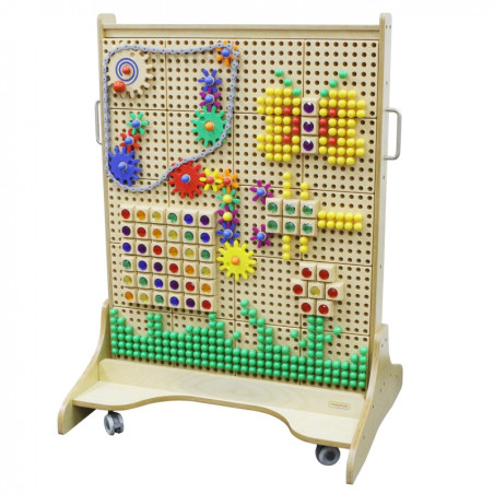 MASTERKIDZ medinė STEM lenta laisvai pastatoma MASTERKIDZ medinė STEM lenta laisvai pastatoma