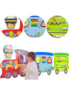 VIGA medinė sensorinio valdymo lenta EDU traukinys