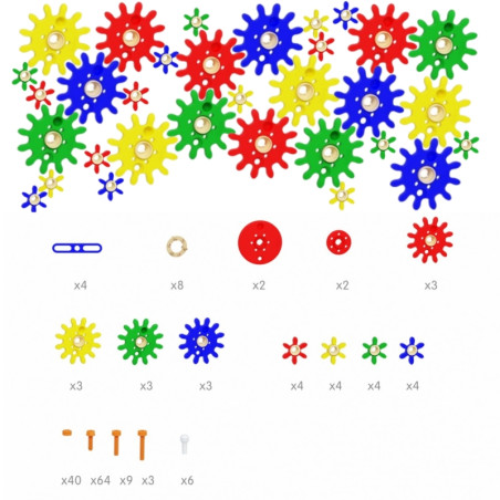 MASTERKIDZ Mix priedų rinkinys STEM sienų plokštėms 198 vnt. MASTERKIDZ Mix priedų rinkinys STEM sienų plokštėms 198 vnt.