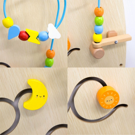 VIGA sienų manipuliavimo lenta Montessori arka VIGA sienų manipuliavimo lenta Montessori arka