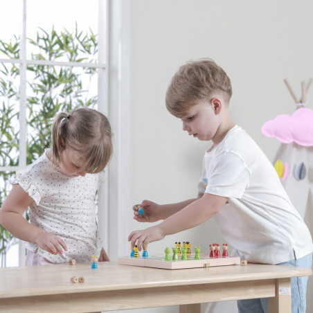 VIGA medinis žaidimas Ludo kinų VIGA medinis žaidimas Ludo kinų
