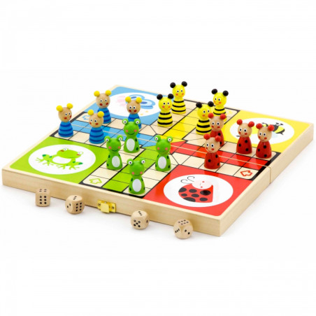 VIGA medinis žaidimas Ludo kinų VIGA medinis žaidimas Ludo kinų