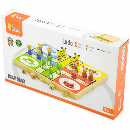 VIGA Drewniana gra Ludo Chińczyk VIGA Drewniana gra Ludo Chińczyk