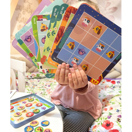 TOOKY TOY Sudoku žaidimas vaikams ūkio versija TOOKY TOY Sudoku žaidimas vaikams ūkio versija