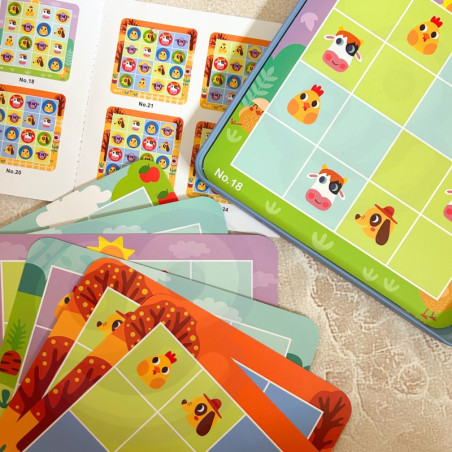 TOOKY TOY Sudoku žaidimas vaikams ūkio versija TOOKY TOY Sudoku žaidimas vaikams ūkio versija
