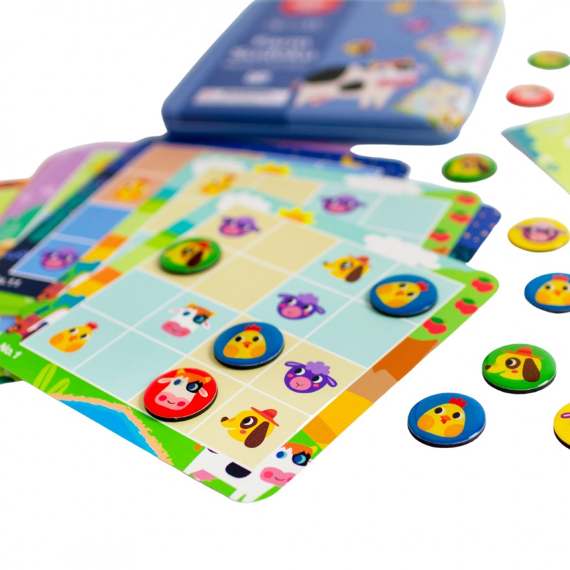 TOOKY TOY Sudoku žaidimas vaikams ūkio versija