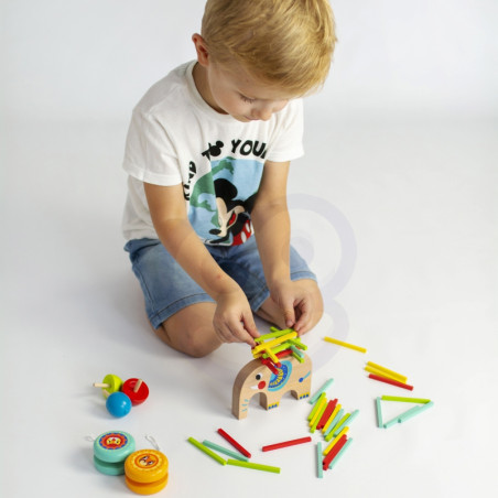 TOOKY TOY Arkadinių žaidimų rinkinys Spinning Top JoJo Elephant 46 vnt. TOOKY TOY Arkadinių žaidimų rinkinys Spinning Top JoJo Elephant 46 vnt.