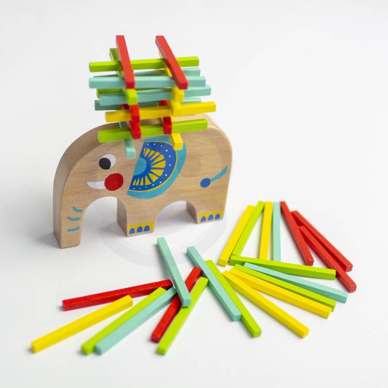 TOOKY TOY Arkadinių žaidimų rinkinys Spinning Top JoJo Elephant 46 vnt.