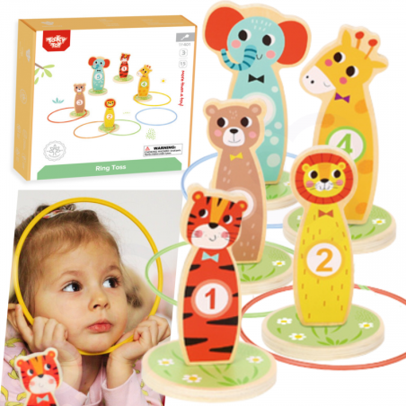 TOOKY TOY Medinis arkadinis žaidimas Gyvūnų mėtymas 15 vnt. TOOKY TOY Medinis arkadinis žaidimas Gyvūnų mėtymas 15 vnt.