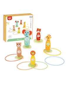 TOOKY TOY Medinis arkadinis žaidimas Gyvūnų mėtymas 15 vnt. 2