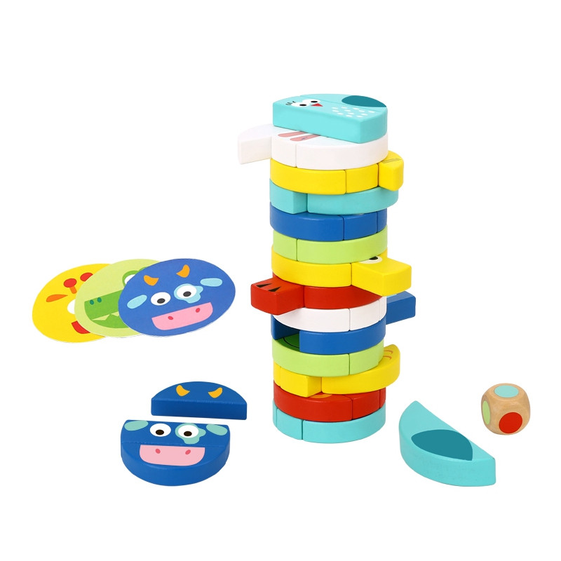 TOOKY TOY arkadiniai žaidimai statybiniai blokai gyvūnai FSC sertifikuoti