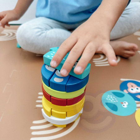 TOOKY TOY Gra Zręcznościowa Klocki Zwierzęta Certyfikat FSC TOOKY TOY Gra Zręcznościowa Klocki Zwierzęta Certyfikat FSC
