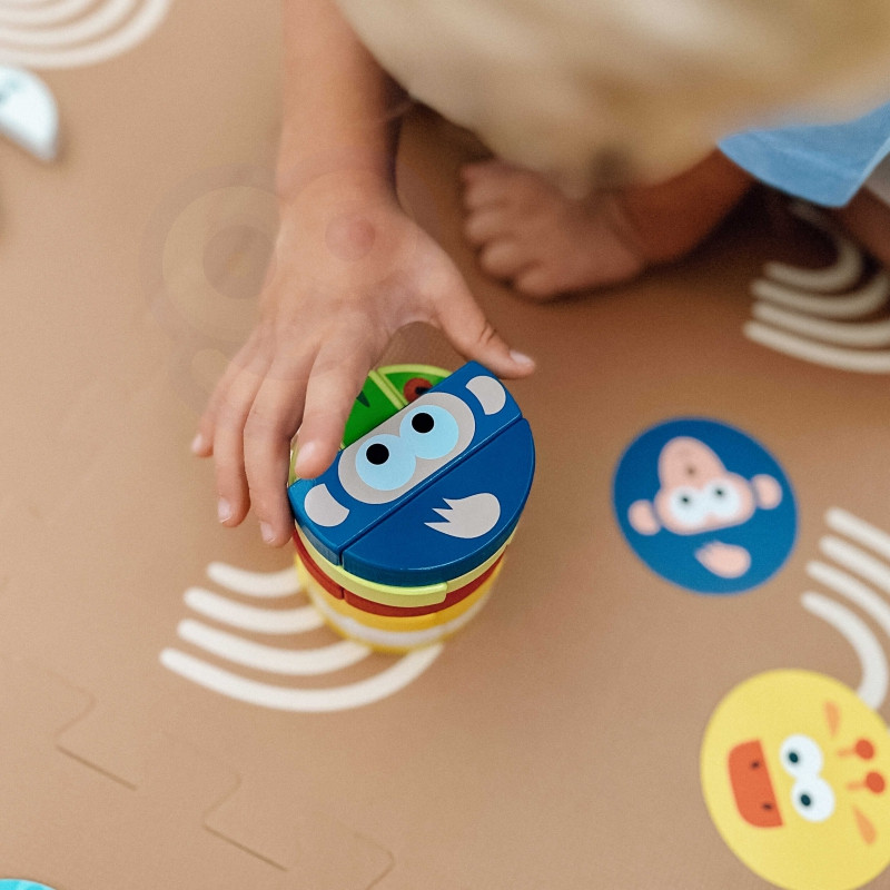 TOOKY TOY arkadiniai žaidimai statybiniai blokai gyvūnai FSC sertifikuoti