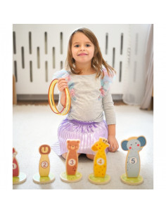 TOOKY TOY Target Throw mediniai arkadiniai žaidimų lankai 15 vnt. 2