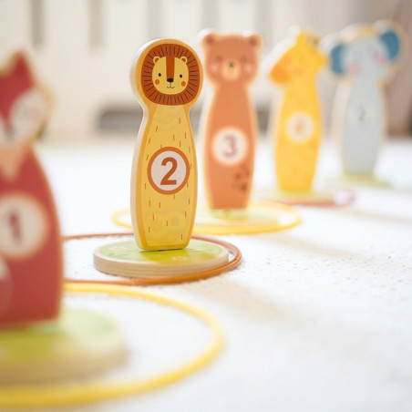 TOOKY TOY Target Throw mediniai arkadiniai žaidimų lankai 15 vnt. TOOKY TOY Target Throw mediniai arkadiniai žaidimų lankai 15 vnt.