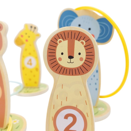 TOOKY TOY Target Throw mediniai arkadiniai žaidimų lankai 15 vnt. TOOKY TOY Target Throw mediniai arkadiniai žaidimų lankai 15 vnt.