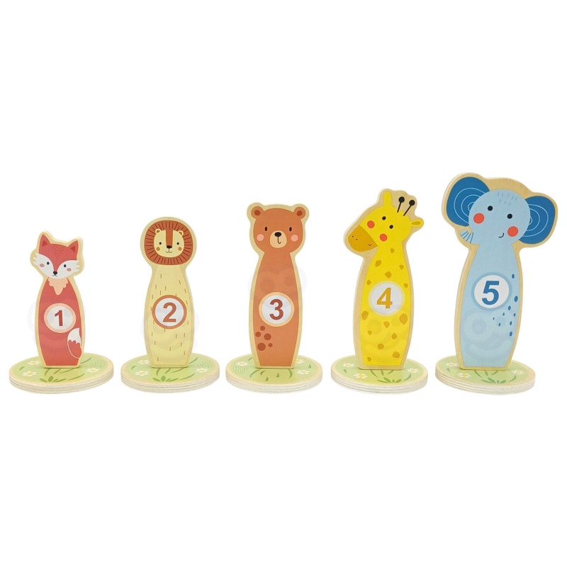 TOOKY TOY Target Throw mediniai arkadiniai žaidimų lankai 15 vnt.