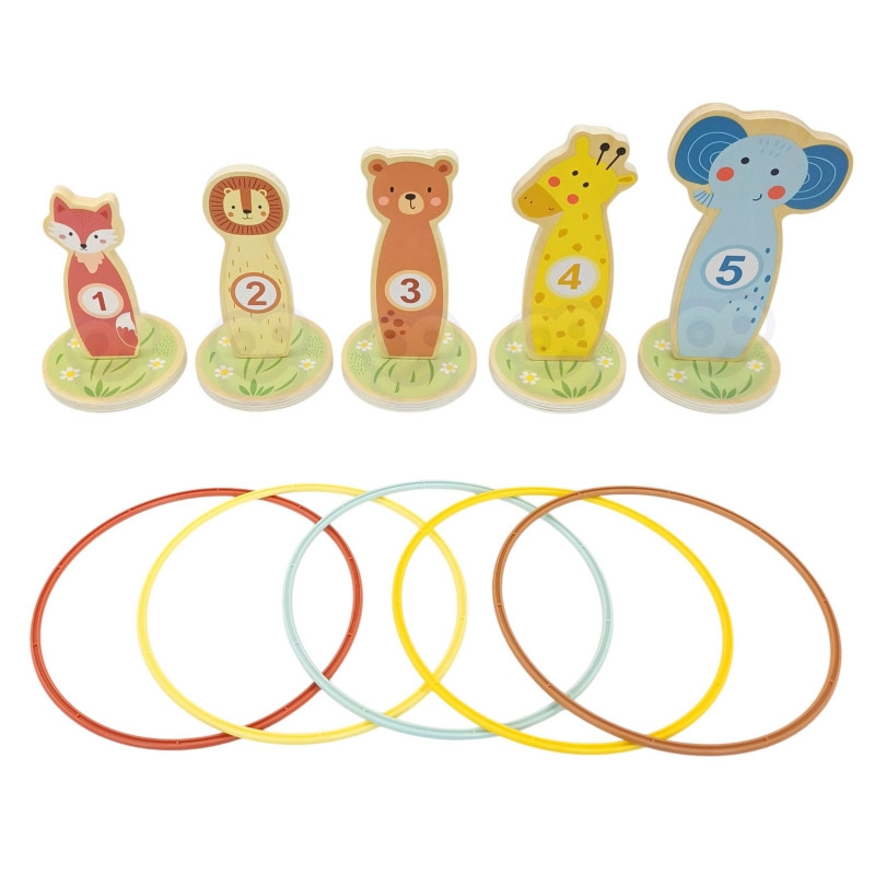 TOOKY TOY Target Throw mediniai arkadiniai žaidimų lankai 15 vnt.