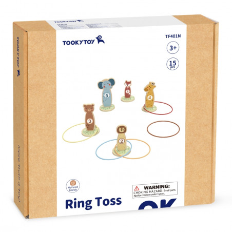 TOOKY TOY Target Throw mediniai arkadiniai žaidimų lankai 15 vnt. TOOKY TOY Target Throw mediniai arkadiniai žaidimų lankai 15 vnt.