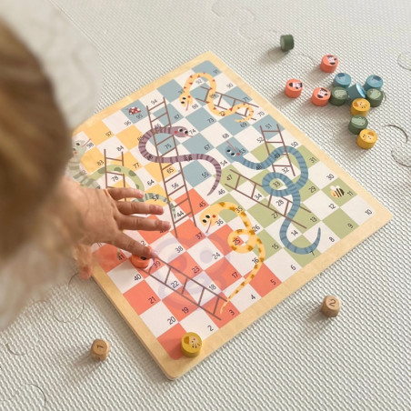 WOOPIE GREEN stalo žaidimai Logic 2in1 Ludo kinų + gyvatės ir kopėčios WOOPIE GREEN stalo žaidimai Logic 2in1 Ludo kinų + gyvatės ir kopėčios