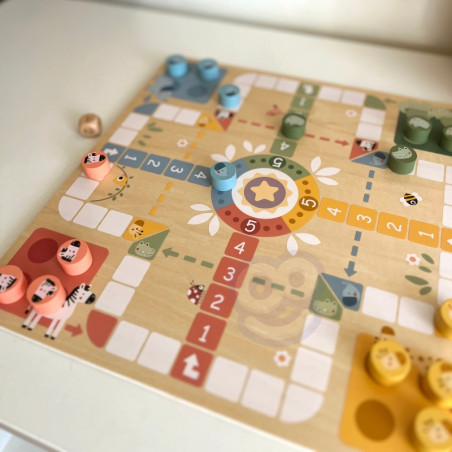 WOOPIE GREEN stalo žaidimai Logic 2in1 Ludo kinų + gyvatės ir kopėčios WOOPIE GREEN stalo žaidimai Logic 2in1 Ludo kinų + gyvatės ir kopėčios