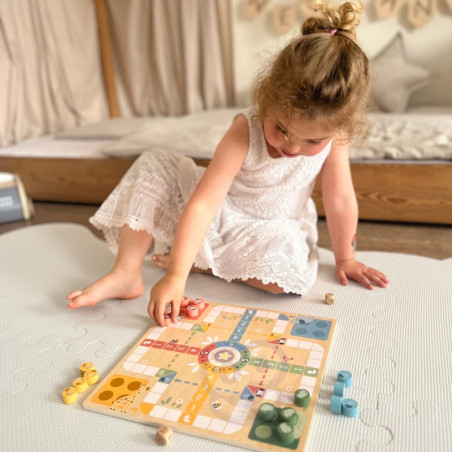 WOOPIE GREEN stalo žaidimai Logic 2in1 Ludo kinų + gyvatės ir kopėčios WOOPIE GREEN stalo žaidimai Logic 2in1 Ludo kinų + gyvatės ir kopėčios