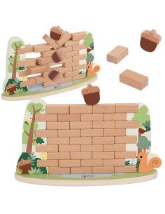 Classic World medinis arkadinis žaidimas Gudri voverė su krentančia gile