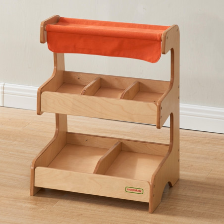 MASTERKIDZ medinis mugės stendas žaidžia parduotuvėje