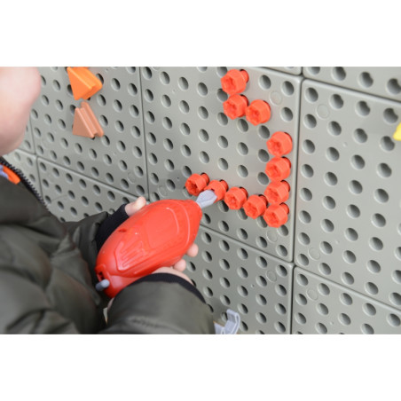 MASTERKIDZ Zestaw Narzędzia Z Wkrętarką 8 Elementów Do Tablicy Naukowo-Kreatywnej STEM