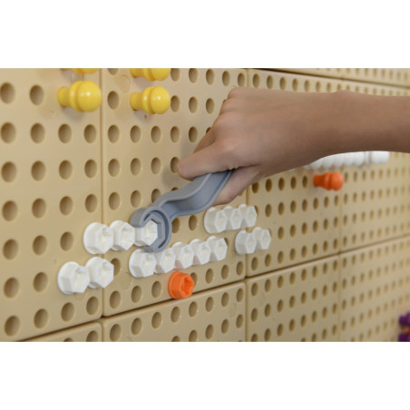 MASTERKIDZ Zestaw Narzędzia Z Wkrętarką 8 Elementów Do Tablicy Naukowo-Kreatywnej STEM