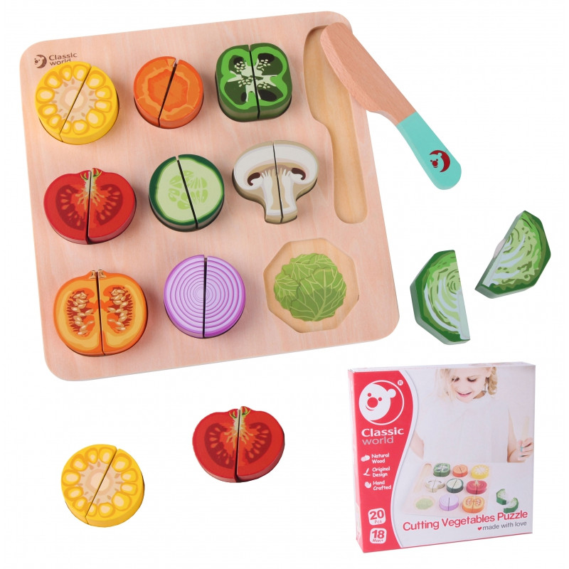 CLASSIC WORLD medinis daržovių pjaustymo rinkinys