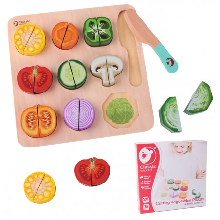 CLASSIC WORLD medinis daržovių pjaustymo rinkinys