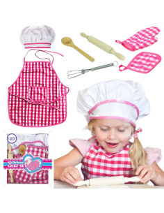 WOOPIE Little Chef Set Chef's Outfit Virtuvės reikmenys 7 vnt.