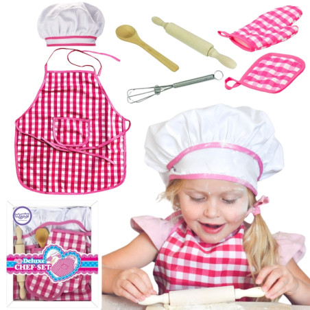 WOOPIE Little Chef Set Chef's Outfit Virtuvės reikmenys 7 vnt. WOOPIE Little Chef Set Chef's Outfit Virtuvės reikmenys 7 vnt.