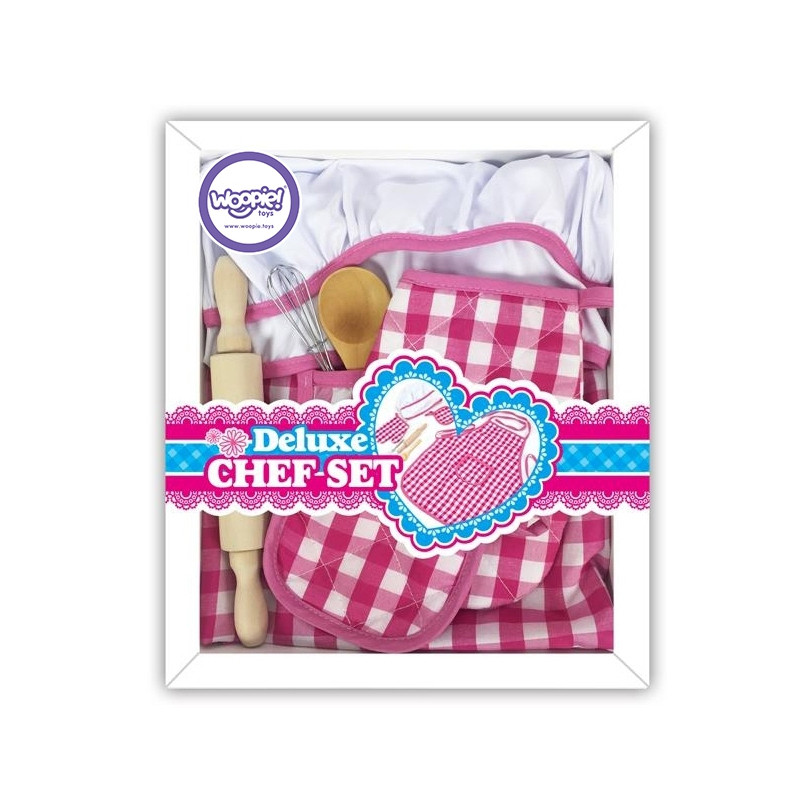 WOOPIE Little Chef Set Chef's Outfit Virtuvės reikmenys 7 vnt.