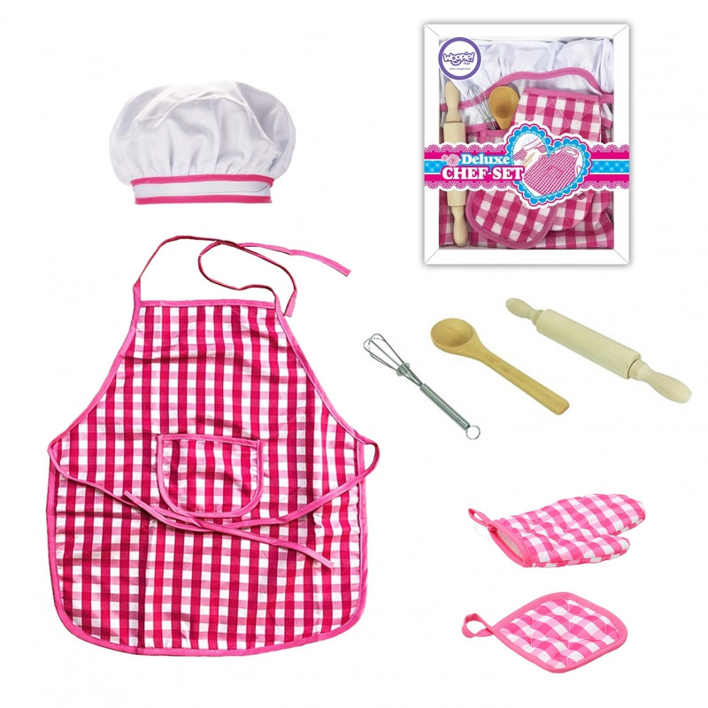 WOOPIE Little Chef Set Chef's Outfit Virtuvės reikmenys 7 vnt.