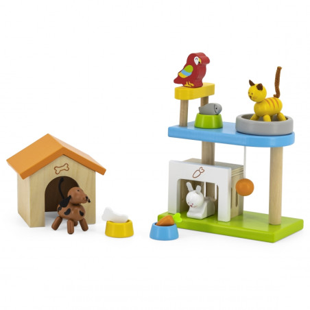 VIGA Pets medinių žaidimų aikštelių rinkinys VIGA Pets medinių žaidimų aikštelių rinkinys