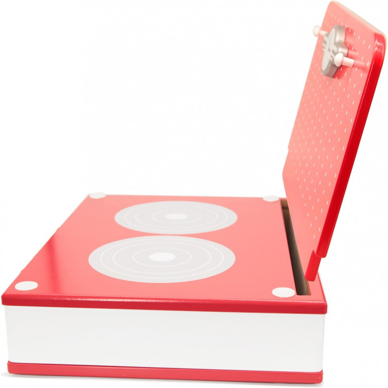 CLASSIC WORLD Wooden Kitchen 2 in 1 Grill + Stove for Children 22 pcs.