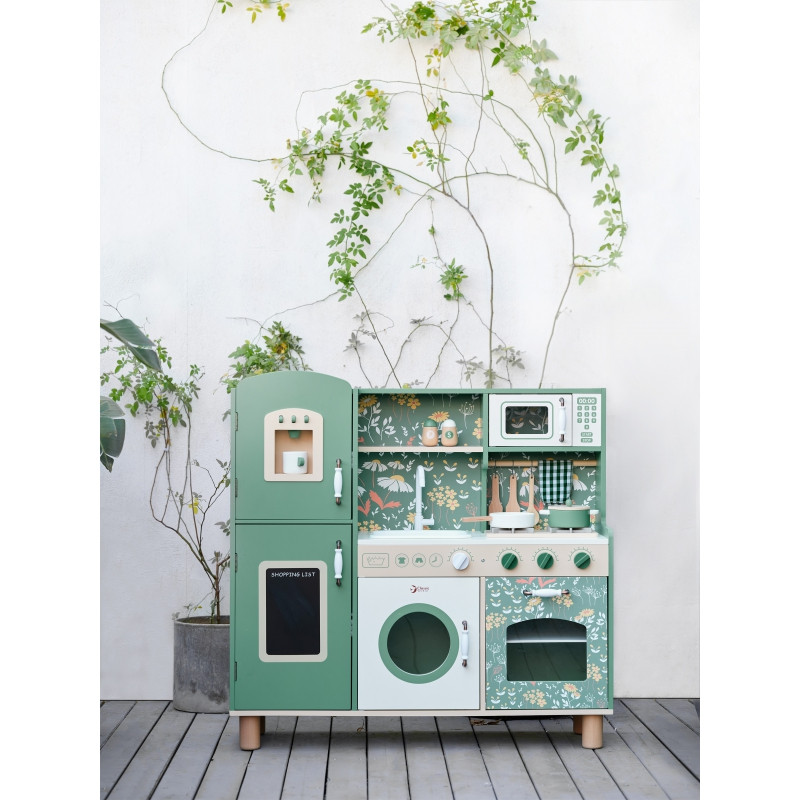 CLASSIC WORLD Didelė medinė senovinė virtuvė vaikams + Akc