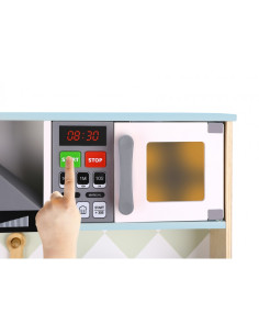 TOOKY TOY Большая деревянная кухня для детей 10 предметов FSC 2