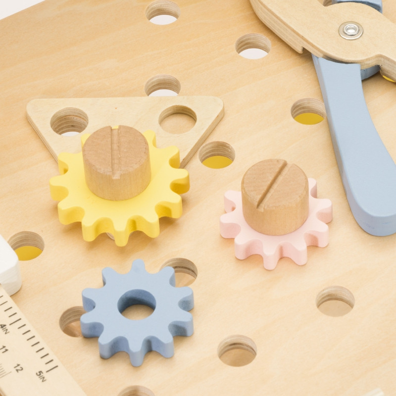 CLASSIC WORLD Medinių įrankių dirbtuvės su lenta 27 vnt.