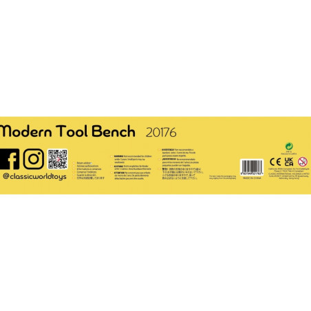 CLASSIC WORLD Набор для мастер-класса по изготовлению деревянных инструментов с доской для рисования 27 предметов.