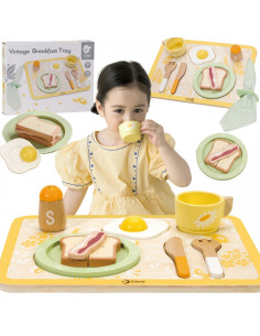 CLASSIC WORLD Деревянный набор для завтрака 13 предметов.