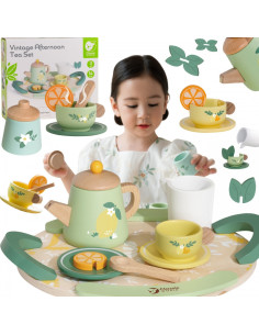 Деревянный чайный сервиз CLASSIC WORLD 14 предметов.