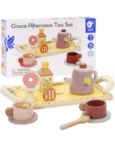 Деревянный набор для чая и десерта CLASSIC WORLD 14 предметов.