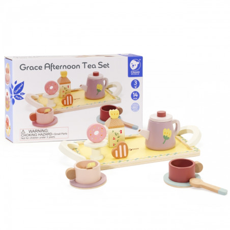 CLASSIC WORLD medinis arbatos ir desertų rinkinys 14 vnt.