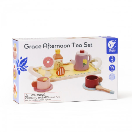 CLASSIC WORLD medinis arbatos ir desertų rinkinys 14 vnt.