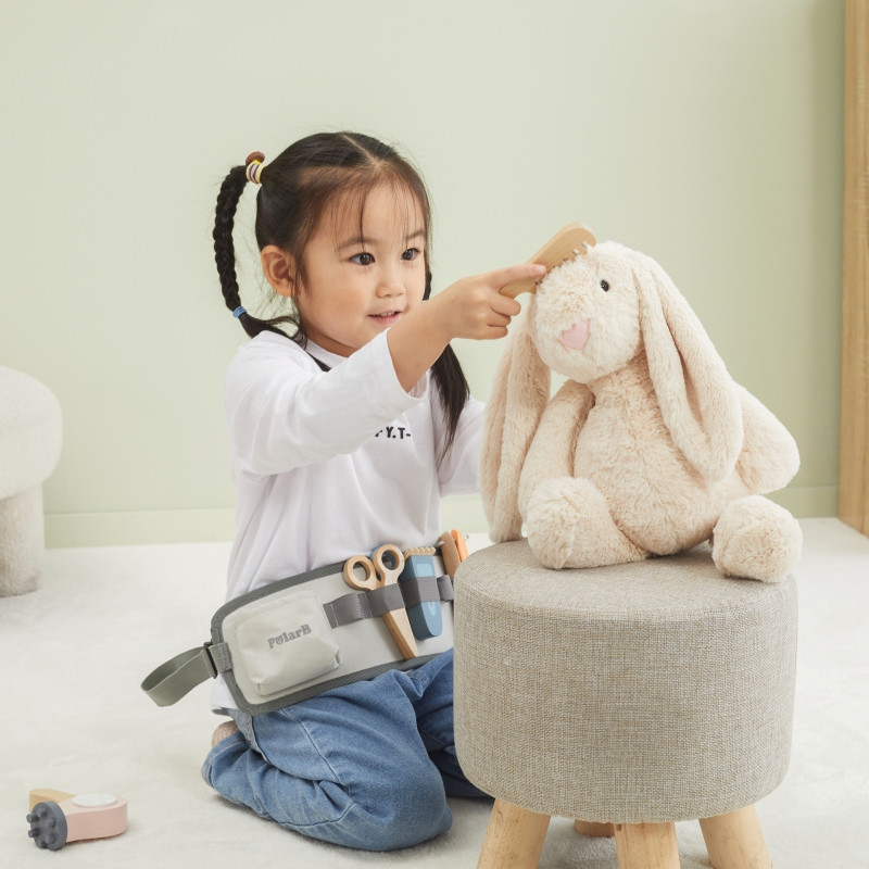 Набор парикмахерских инструментов VIGA PolarB на деревянном поясе