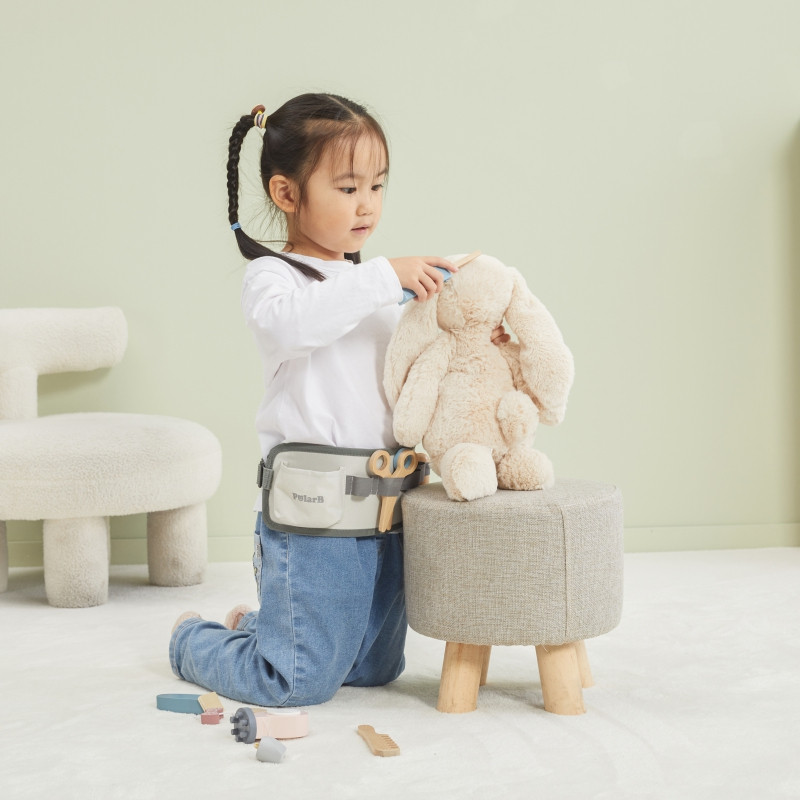 Набор парикмахерских инструментов VIGA PolarB на деревянном поясе