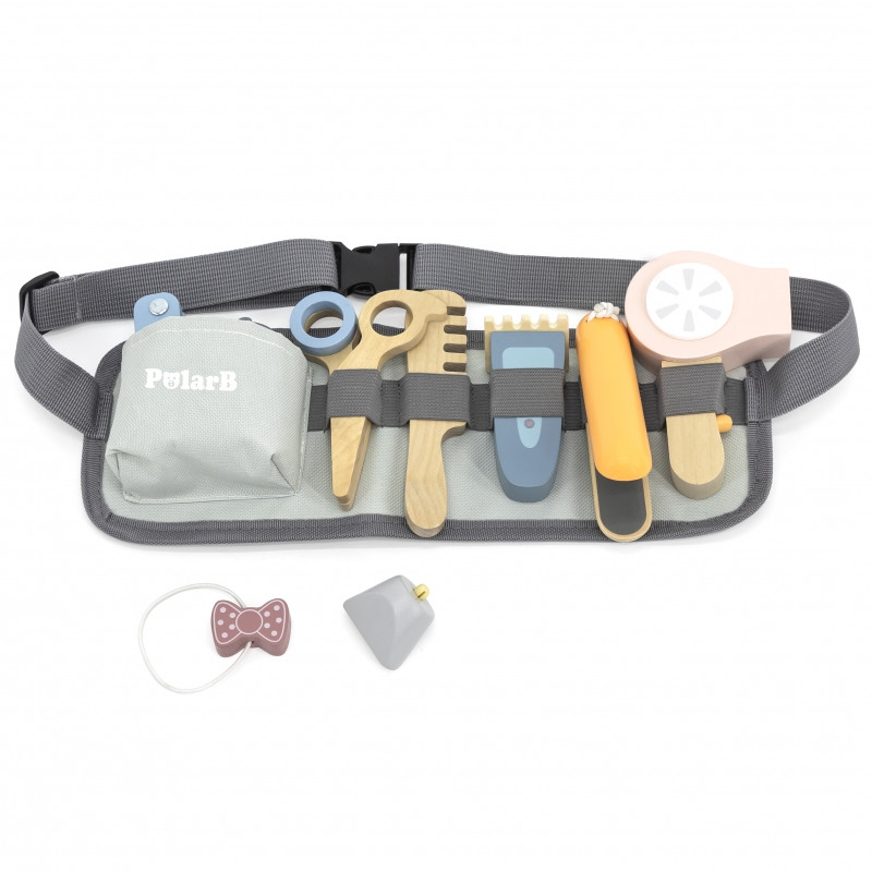 Набор парикмахерских инструментов VIGA PolarB на деревянном поясе